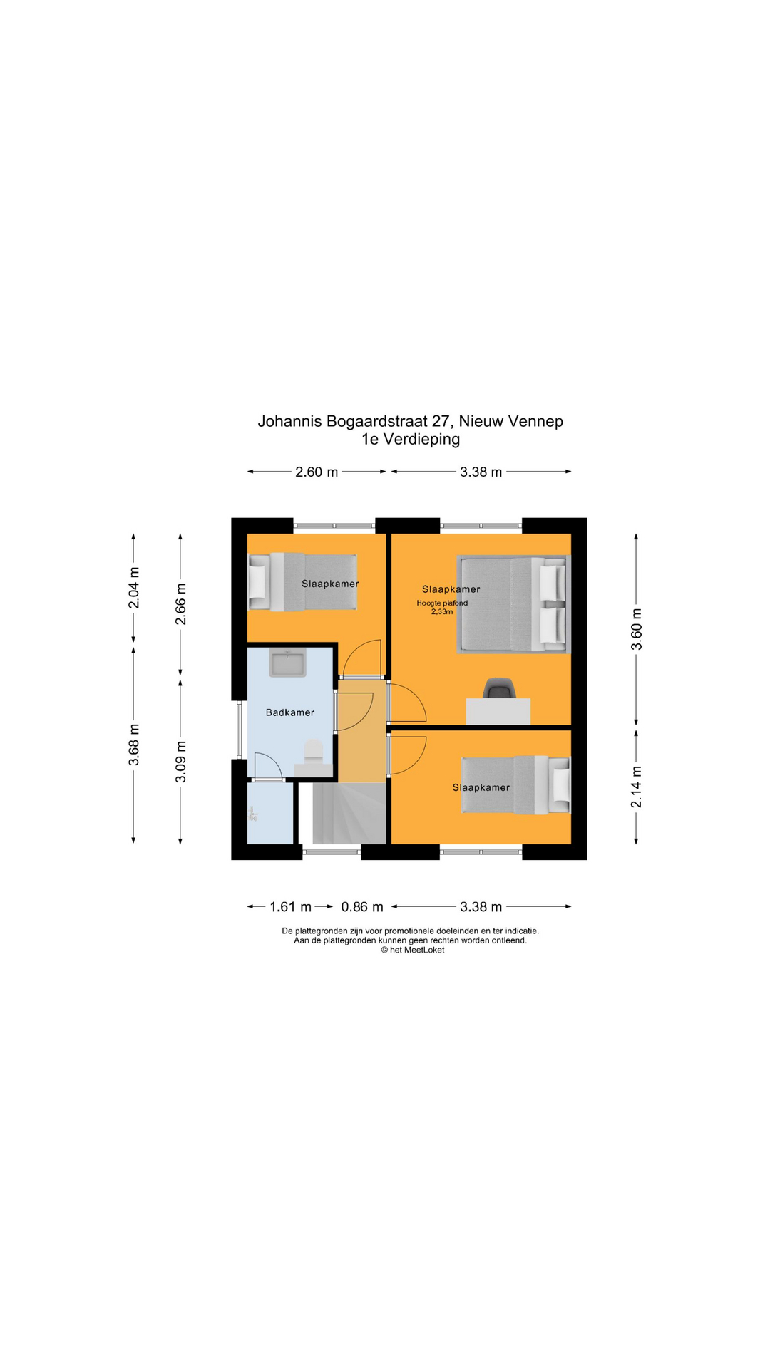 Johannis Bogaardstraat 27 , 2151 CT Nieuw-vennep map